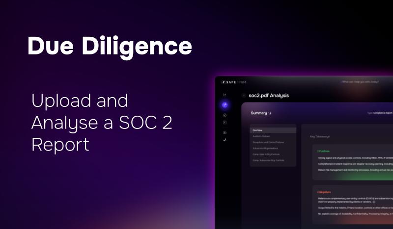Upload and Analyze SOC 2 Report demo preview