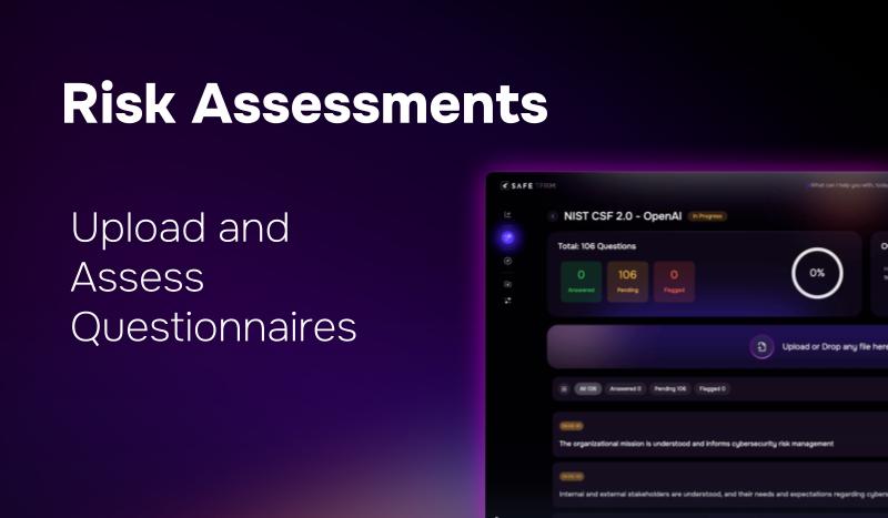 Upload and Assess Questionnaires demo preview