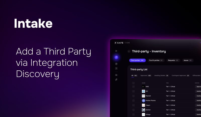 Add a Third Party via Integration Discovery