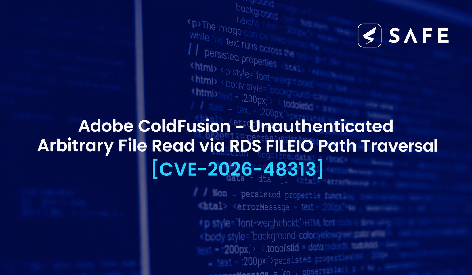 CVE-2026-48313 | Adobe ColdFusion – Unauthenticated Arbitrary File Read via RDS FILEIO Path Traversal