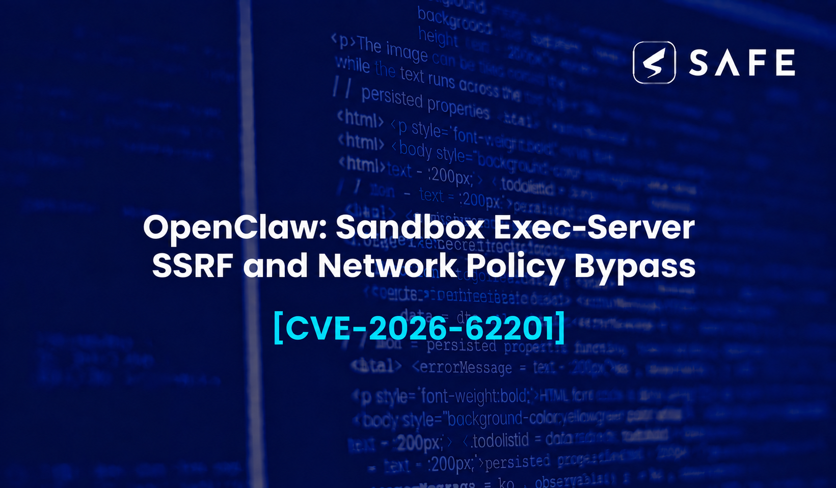 CVE-2026-62201 OpenClaw: Sandbox Exec-Server SSRF and Network Policy Bypass