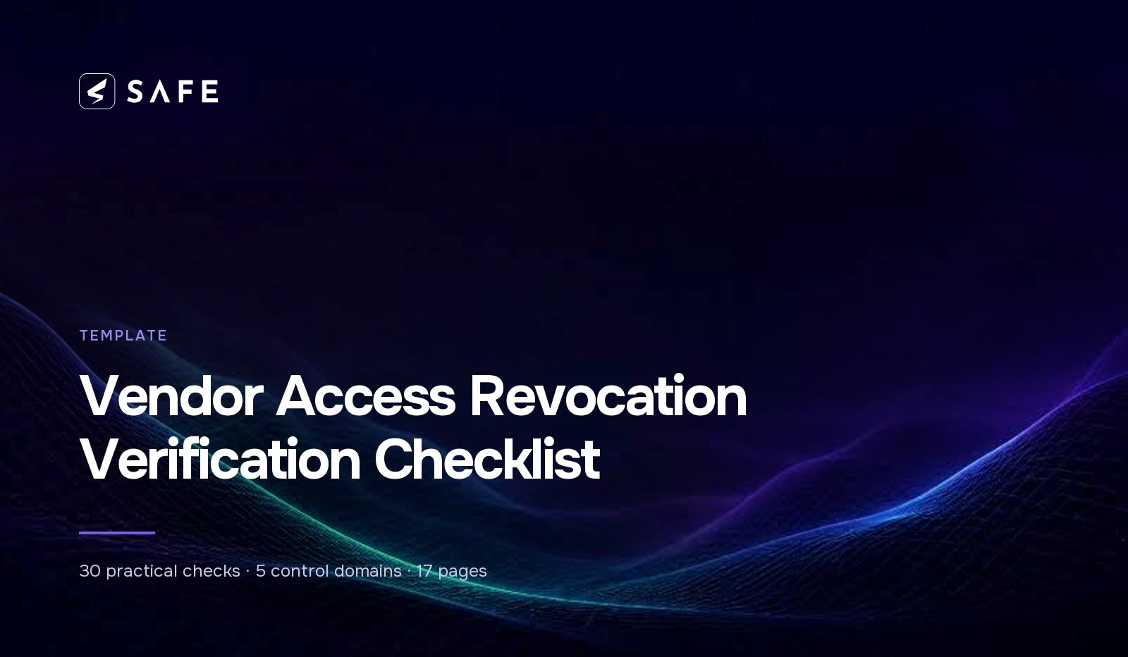 Vendor Access Revocation Verification Checklist - Safe Security