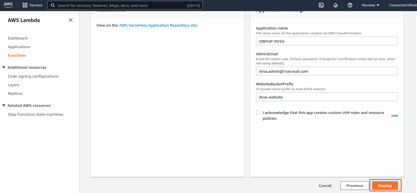 AWS Lambda Command Injection - Safe Security