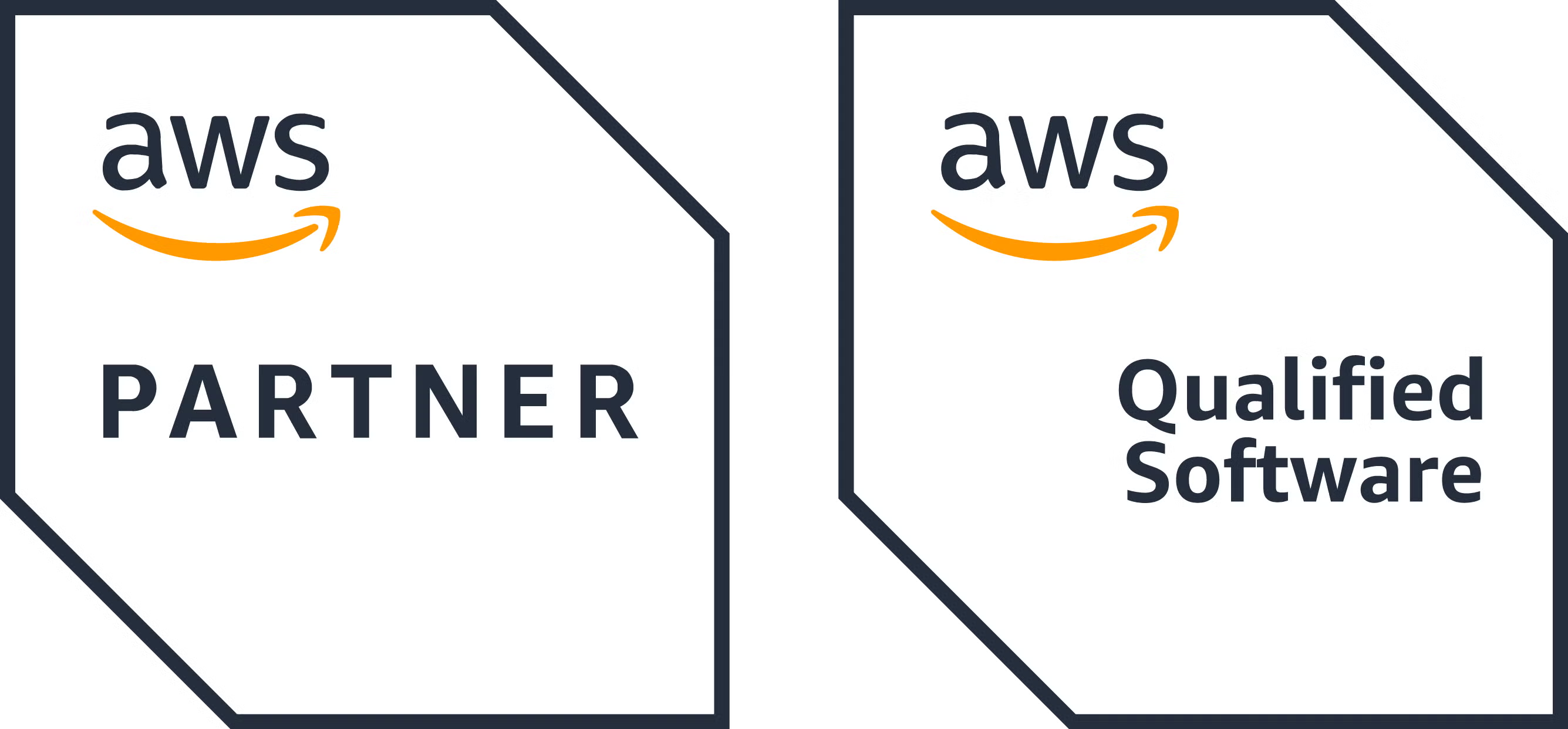 AWS Partner and AWS Qualified Software badges