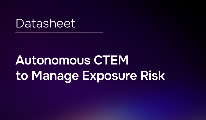 Autonomous CTEM Datasheet