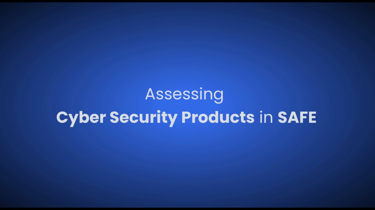 Still from the cybersecurity product assessment walkthrough.