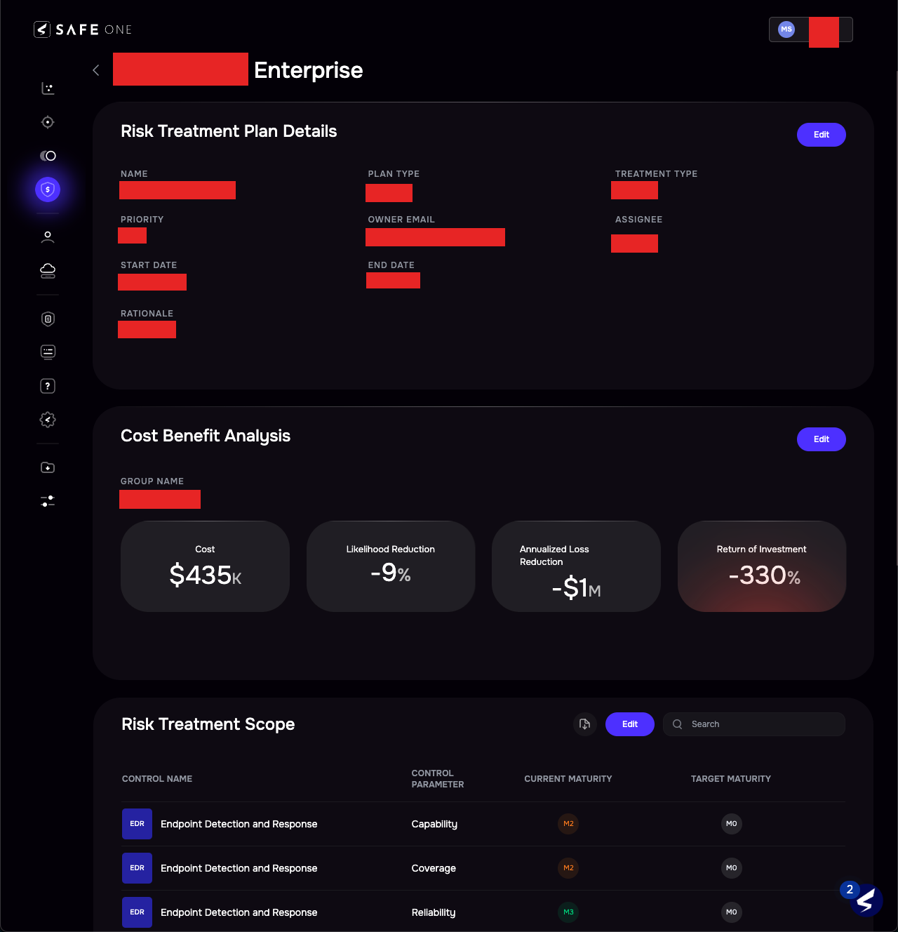 Cms Rosi Example Find the ROI of Cybersecurity Tools - Mini Case Study - Safe Security