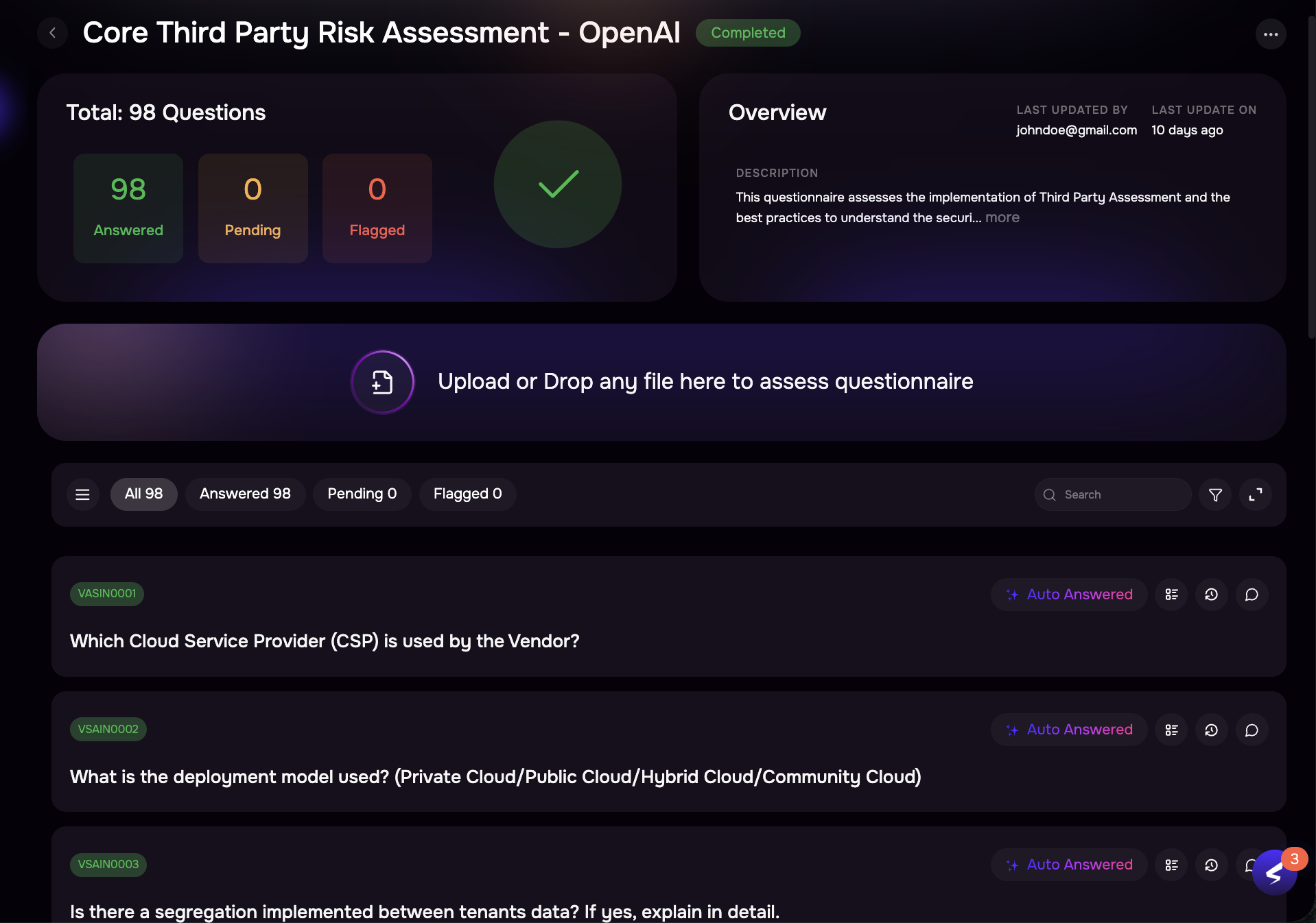 Seamless Auto-Fill and AI Review